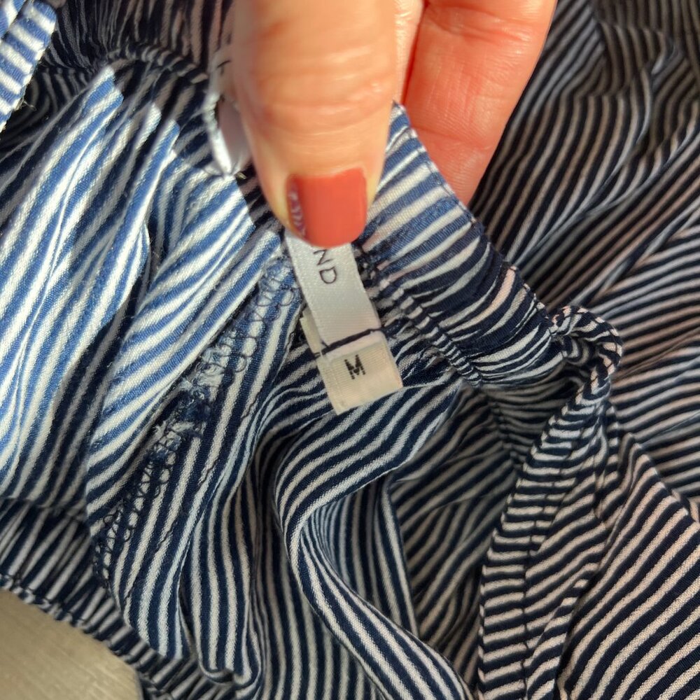 Faithfull The Brand - blue and White Striped Open Back Romper - Picture 8 of 9